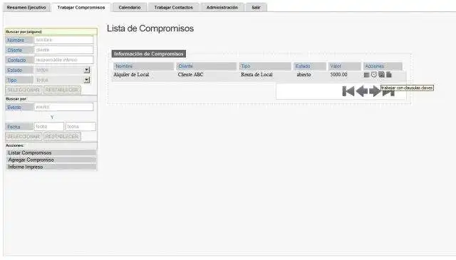 Download web tool or web app Administration Commercial Commitments