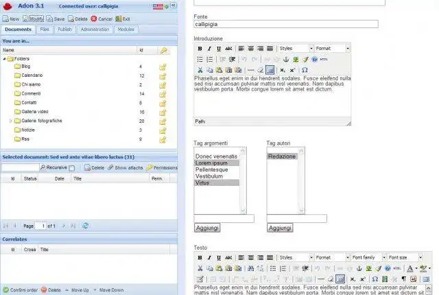 Télécharger l'outil Web ou l'application Web Adon Web Content Management Framework