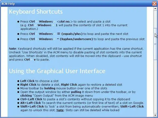 Descargue la herramienta web o la aplicación web Advanced Clipboard Manager (ACM)