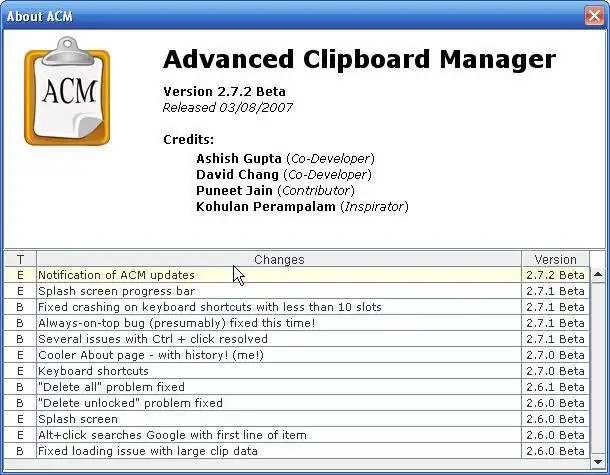 הורד כלי אינטרנט או אפליקציית אינטרנט Advanced Clipboard Manager (ACM)