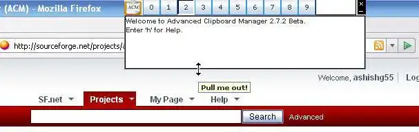 Descargue la herramienta web o la aplicación web Advanced Clipboard Manager (ACM)