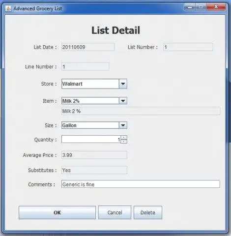 Download web tool or web app Advanced Grocery List