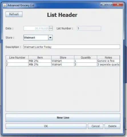 Download web tool or web app Advanced Grocery List