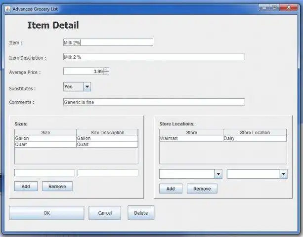 Mag-download ng web tool o web app Advanced Grocery List para tumakbo sa Windows online sa Linux online