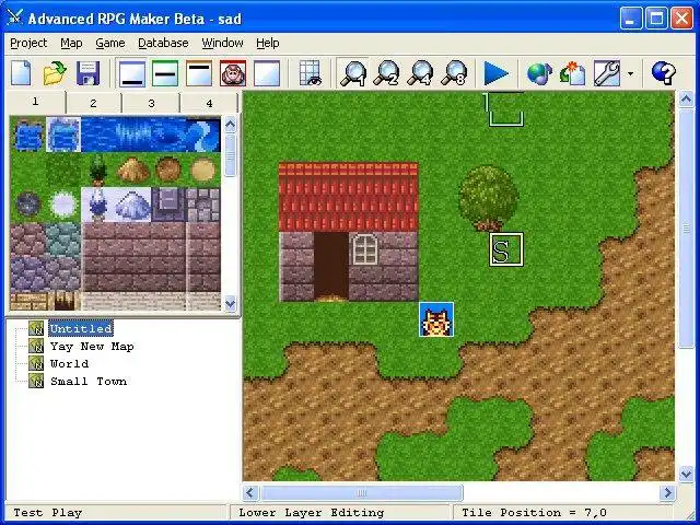 הורד את כלי האינטרנט או אפליקציית האינטרנט Advanced RPG Maker להפעלה ב-Windows באופן מקוון דרך לינוקס מקוונת