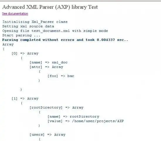 Muat turun alat web atau apl web pustaka Advanced XML Parser (AXP).