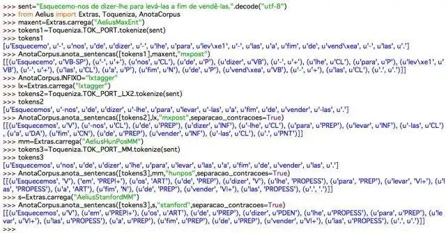 Pobierz narzędzie internetowe lub aplikację internetową Aelius brazylijski portugalski POS-Tagger