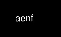 Run aenf in OnWorks free hosting provider over Ubuntu Online, Fedora Online, Windows online emulator or MAC OS online emulator