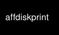 Run affdiskprint in OnWorks free hosting provider over Ubuntu Online, Fedora Online, Windows online emulator or MAC OS online emulator
