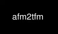 Run afm2tfm in OnWorks free hosting provider over Ubuntu Online, Fedora Online, Windows online emulator or MAC OS online emulator