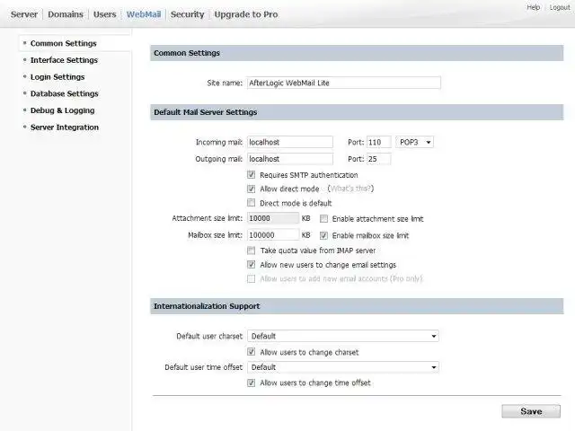 Download webtool of webapp AfterLogic MailSuite Lite voor Linux