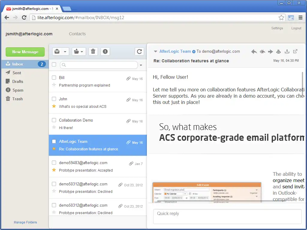 Scarica lo strumento web o l'app web AfterLogic WebMail Lite 7