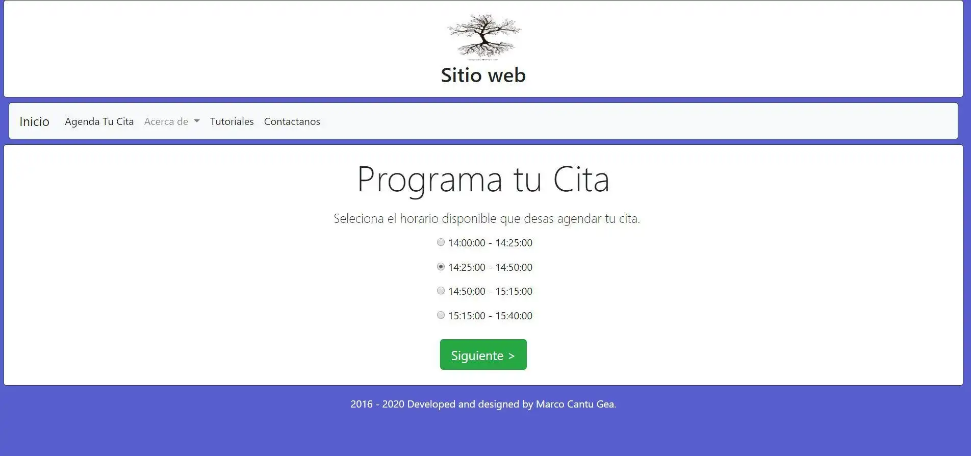 Unduh alat web atau aplikasi web Agenda y Reservacion de Citas