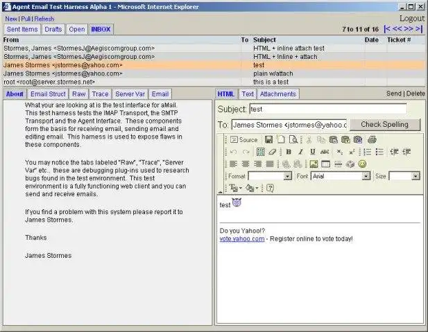 Download de webtool of webapp Agent Email