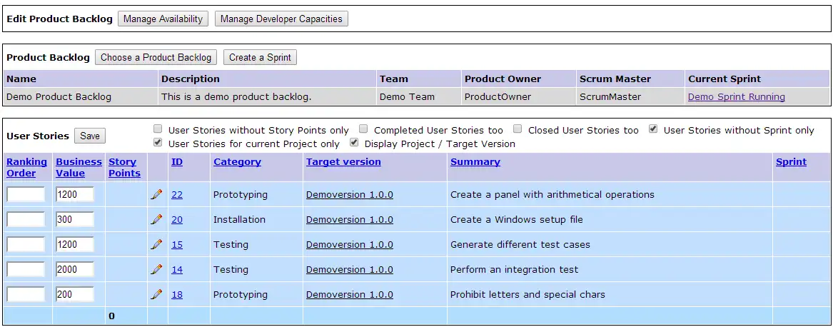 Download web tool or web app agileMantis