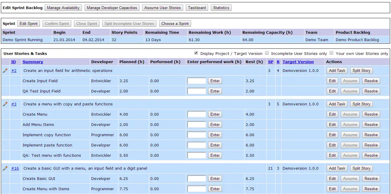 Download web tool or web app agileMantis