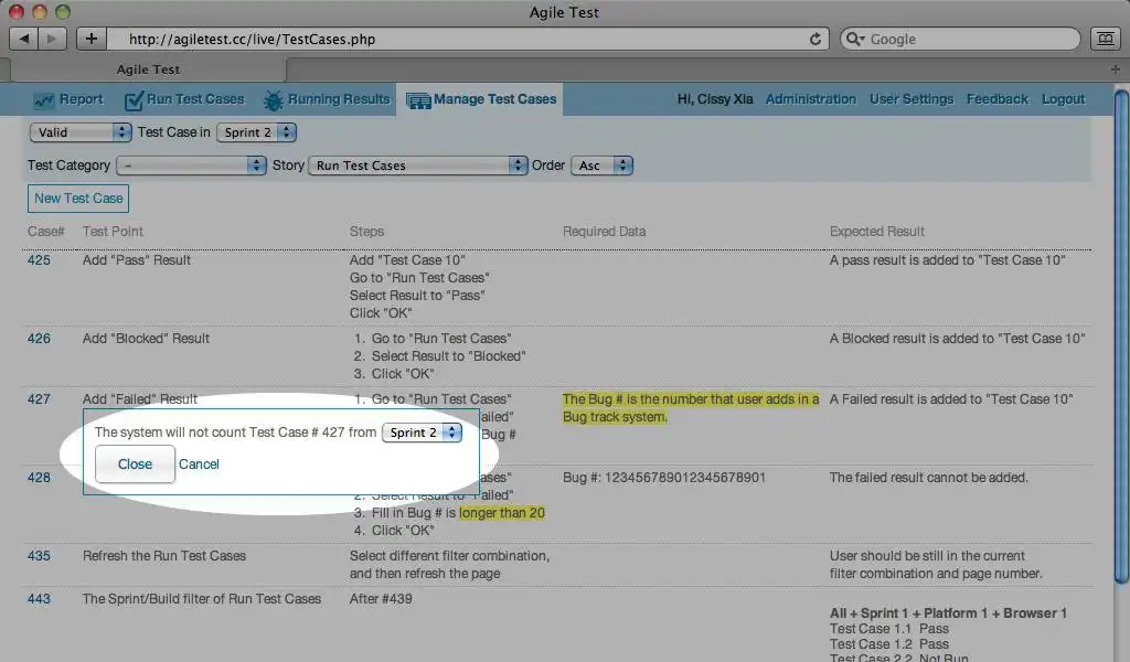 Download web tool or web app Agile Test