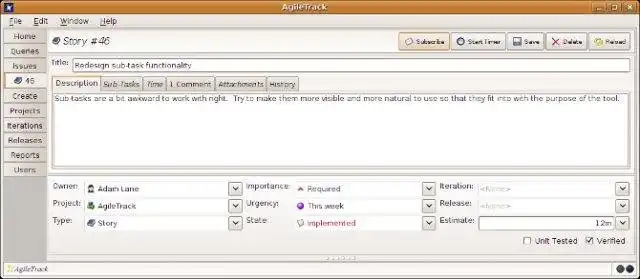 Download web tool or web app AgileTrack