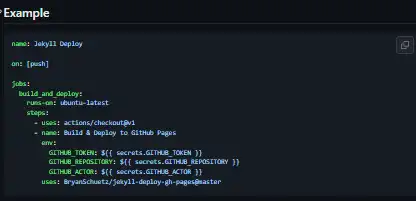 Mag-download ng web tool o web app Isang GitHub Action para sa Custom Jekyll