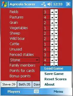 Download web tool or web app Agricola Score Keeper to run in Windows online over Linux online