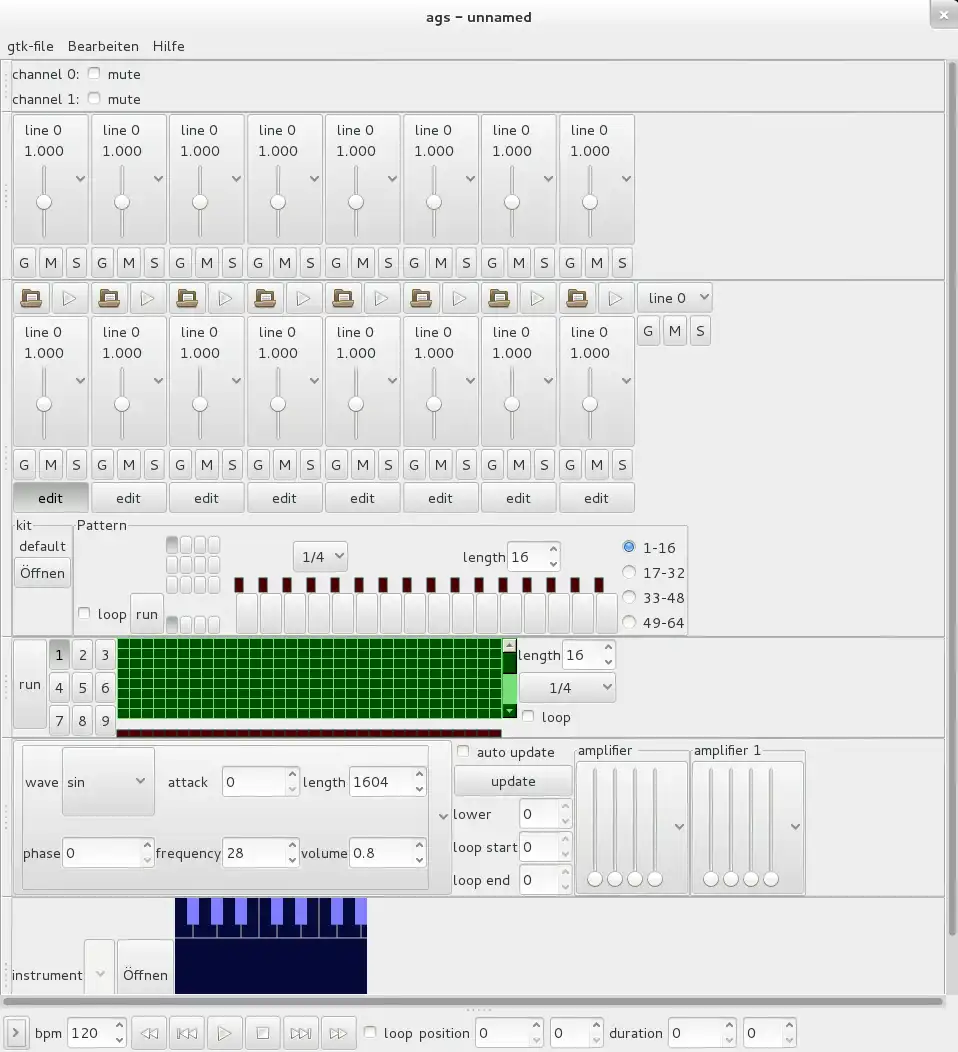 웹 도구 또는 웹 앱 AGS - 고급 Gtk+ 시퀀서 다운로드