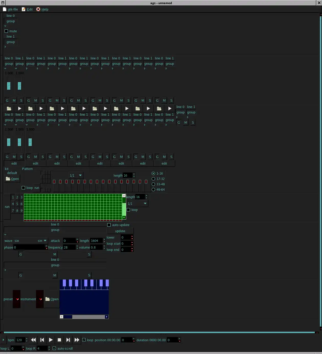 웹 도구 또는 웹 앱 AGS - 고급 Gtk+ 시퀀서 다운로드