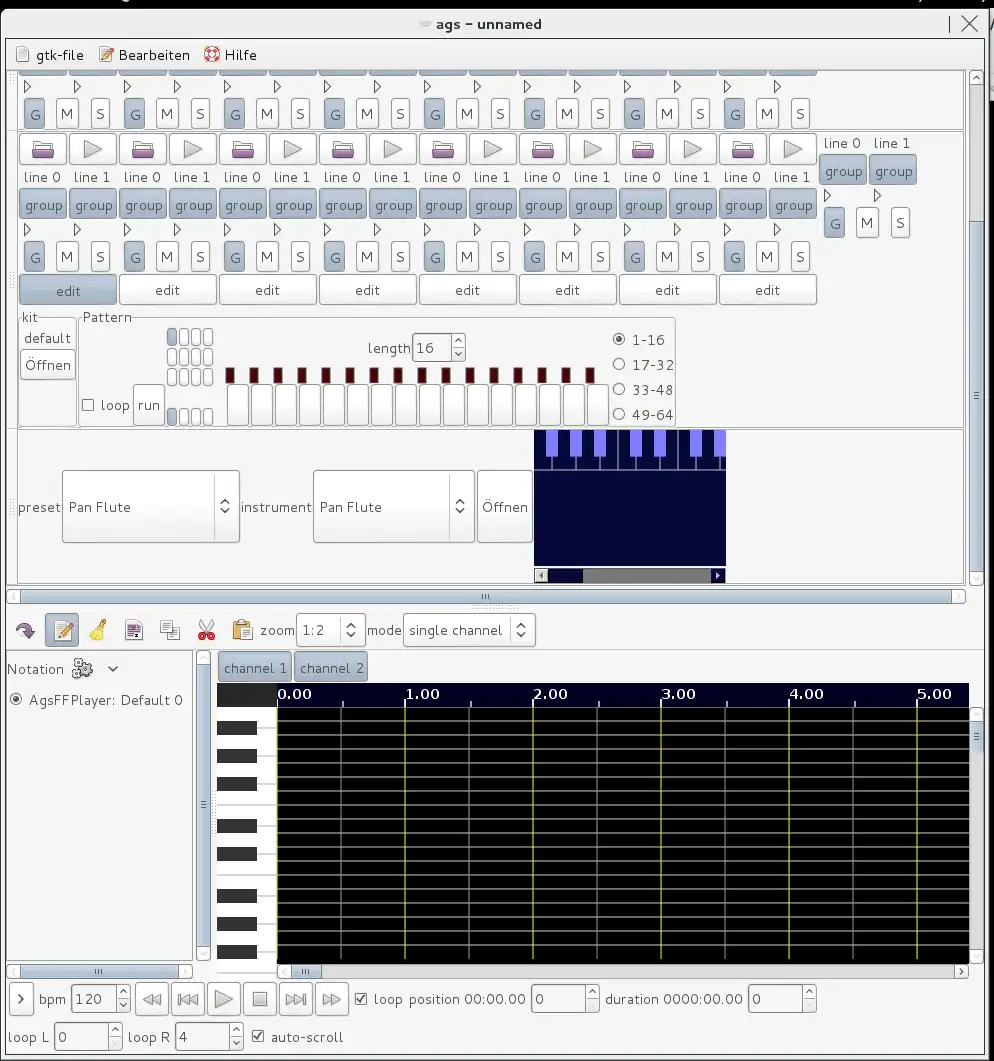 웹 도구 또는 웹 앱 AGS - 고급 Gtk+ 시퀀서 다운로드