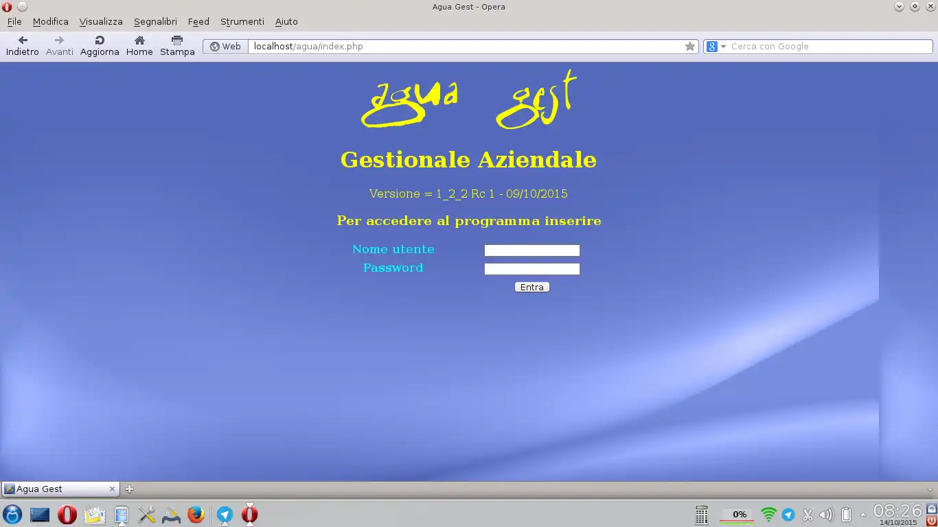 Muat turun alat web atau aplikasi web Agua Gest - Gestionale Aziendale php