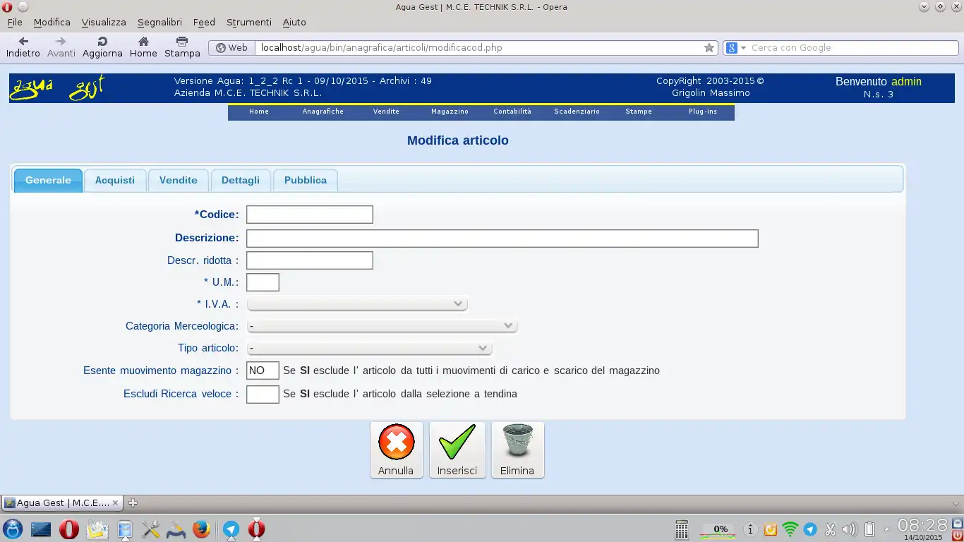 Download webtool of webapp Agua Gest - Gestionale Aziendale php