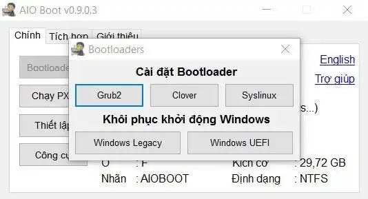 Download web tool or web app AIO Boot