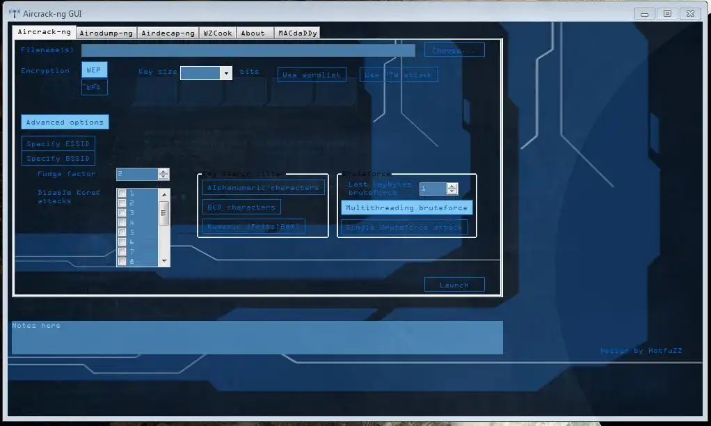 Télécharger l'outil Web ou l'application Web Interface graphique Windows Aircrack-ng