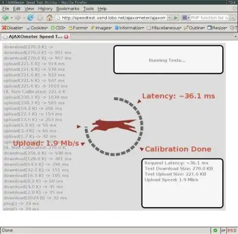 Download webtool of webapp AJAXOmeter