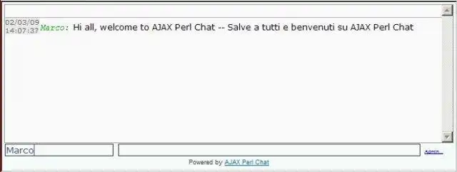 Scarica lo strumento web o l'app web AJAX Perl Chat