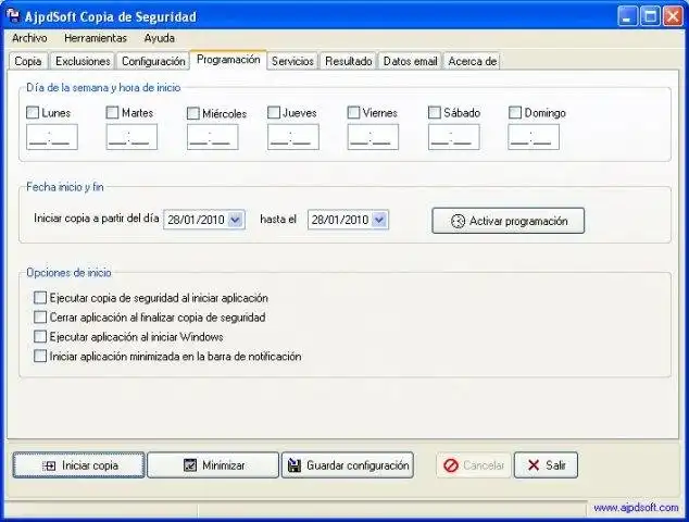 Download web tool or web app AjpdSoft Backup Assistant