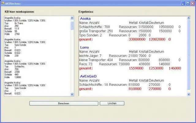 Download web tool or web app AKSCalc to run in Windows online over Linux online