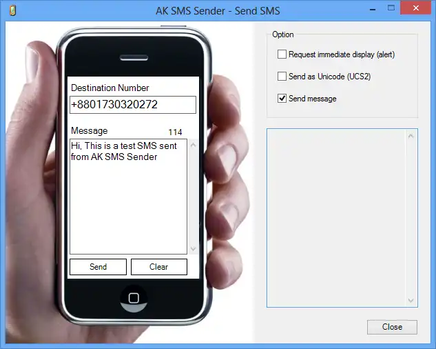 Загрузите веб-инструмент или веб-приложение AK SMS Sender