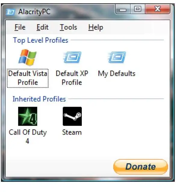Загрузите веб-инструмент или веб-приложение AlacrityPC