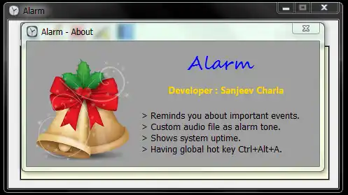 Download web tool or web app Alarm