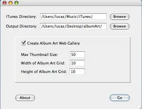 Download web tool or web app Album Art Extractor