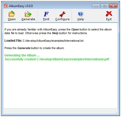 Download webtool of webapp AlbumEasy