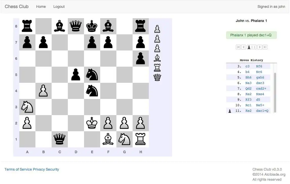 قم بتنزيل أداة الويب أو تطبيق الويب Alcibiade Chess للتشغيل في Linux عبر الإنترنت