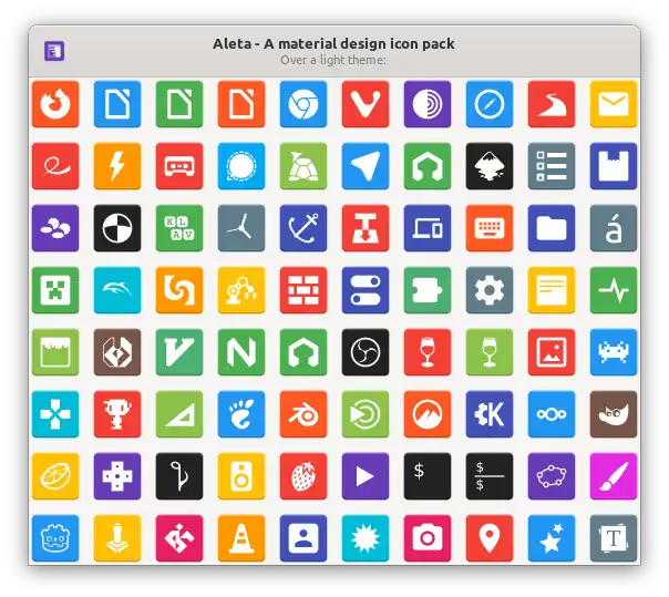 Download web tool or web app Aleta Icon pack