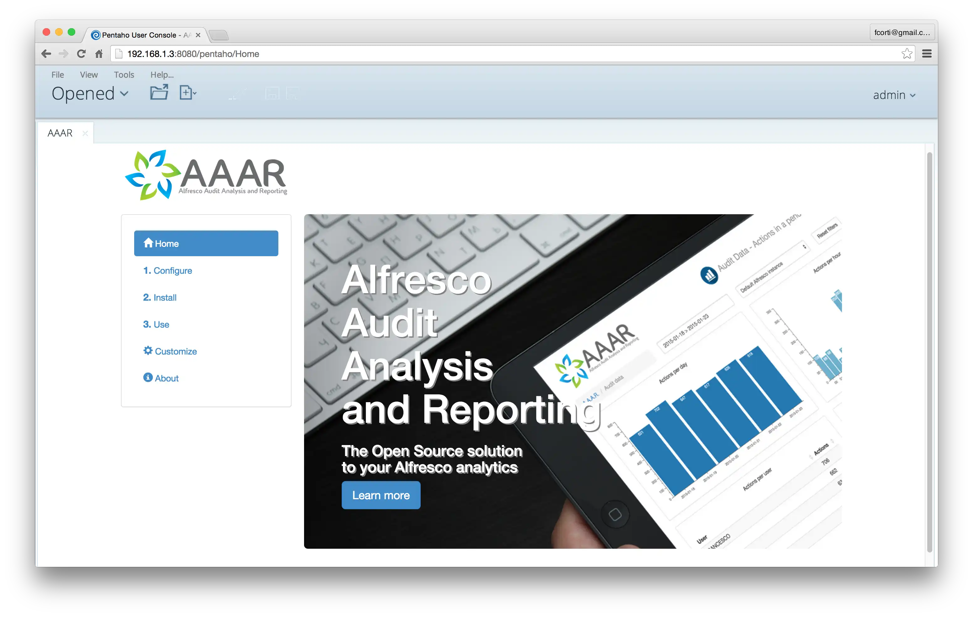 Download web tool or web app Alfresco Audit Analysis and Reporting