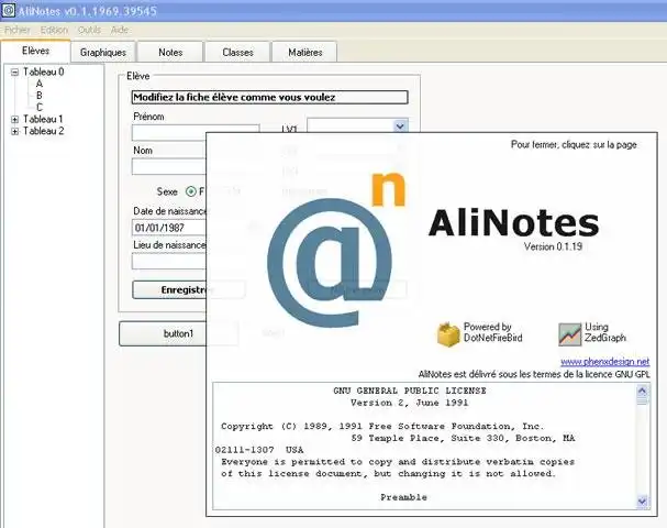 ابزار وب یا برنامه وب AliNotes را دانلود کنید