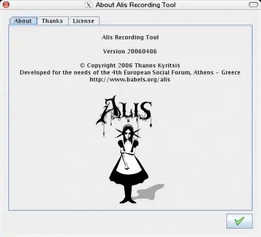 Pobierz narzędzie internetowe lub aplikację internetową Alis Recording Tool