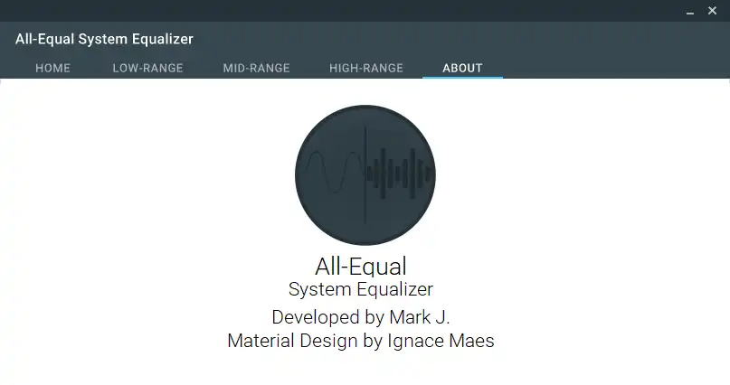 Download web tool or web app All-Equal (for Equalizer APO)