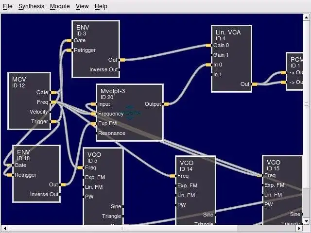 Unduh alat web atau aplikasi web AlsaModularSynth