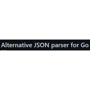 Free download Alternative JSON parser for Go Linux app to run online in Ubuntu online, Fedora online or Debian online