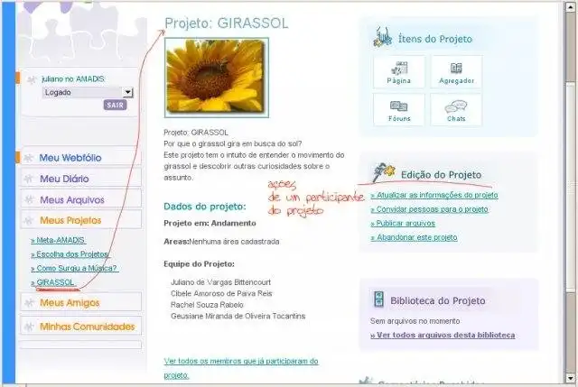 Scarica lo strumento web o l'app web AMADIS - Learning Projects Environment