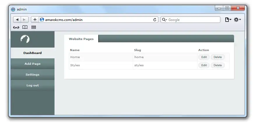 Descargar herramienta web o aplicación web Amarok php CMS